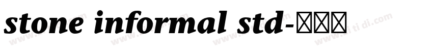 stone informal std字体转换